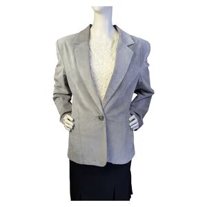 Vintage Danier Grey Suede  Blazer Jacket | Made In Canada | 90s | Size Medium